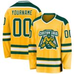 Custom Hockey Jerseys – Green & Gold