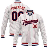 Custom Letterman Varsity Jacket – Pebble Red & Red