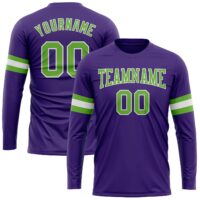 Custom Performance T-Shirt – Neon Purple & Blue White
