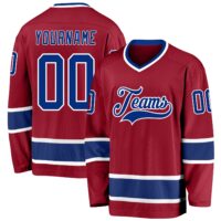 Custom Hockey Jersey – Maroon & Mesh