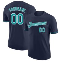 Custom Performance T-Shirt – Navy & White