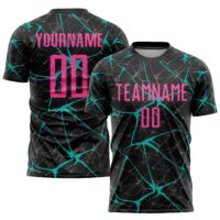 Custom Soccer Jerseys – Black & Pink